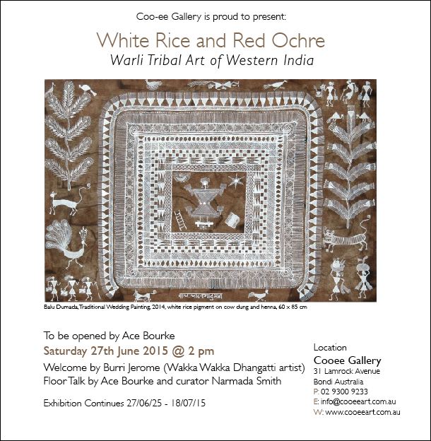 White Rice and Red Ochre Opening Invitation copy